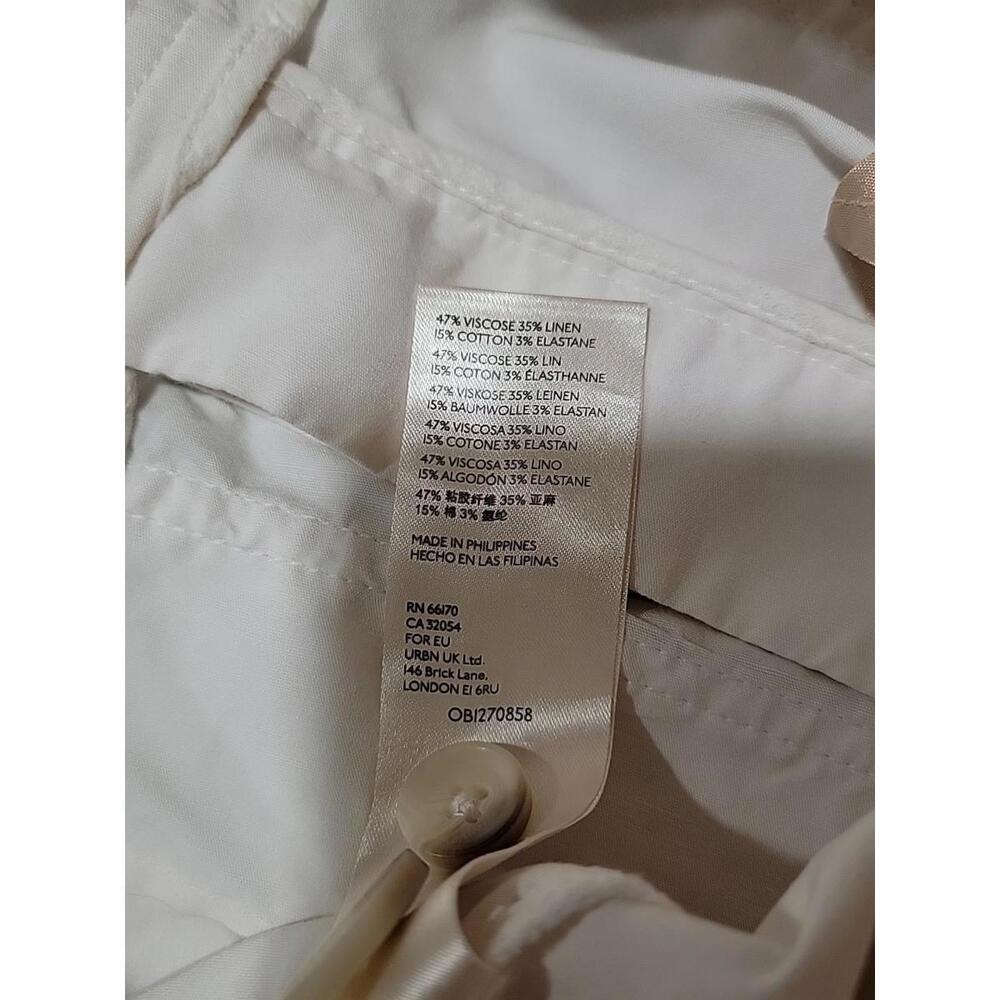 Maeve Sailor By Anthropologie White Chino Shorts Pockets Size 10 Womens #CB3 - Picture 12 of 15